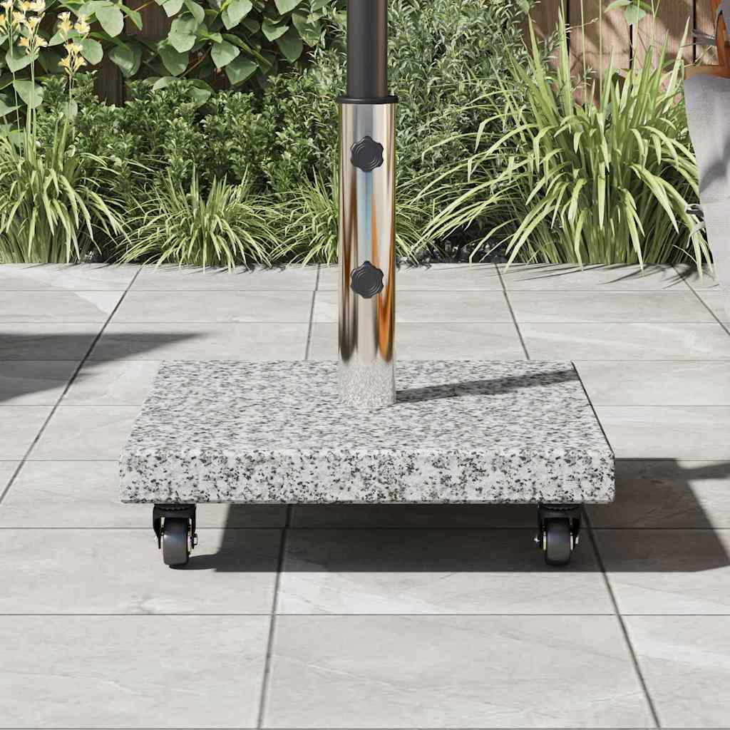 vidaXL Parasol Base 30 kg Gery Granite Square 4