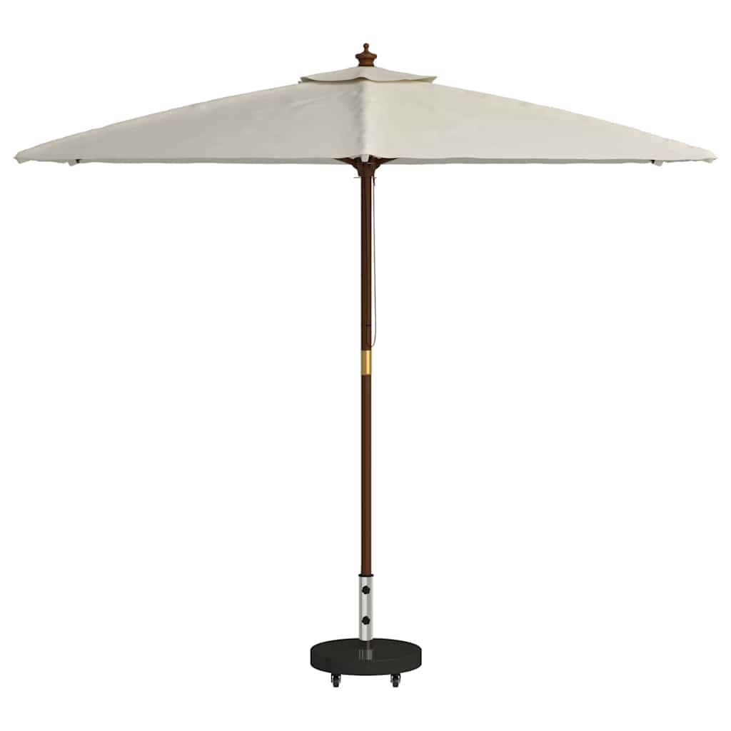 vidaXL Parasol Base 30kg Black Granite and Stainless Steel Round 3