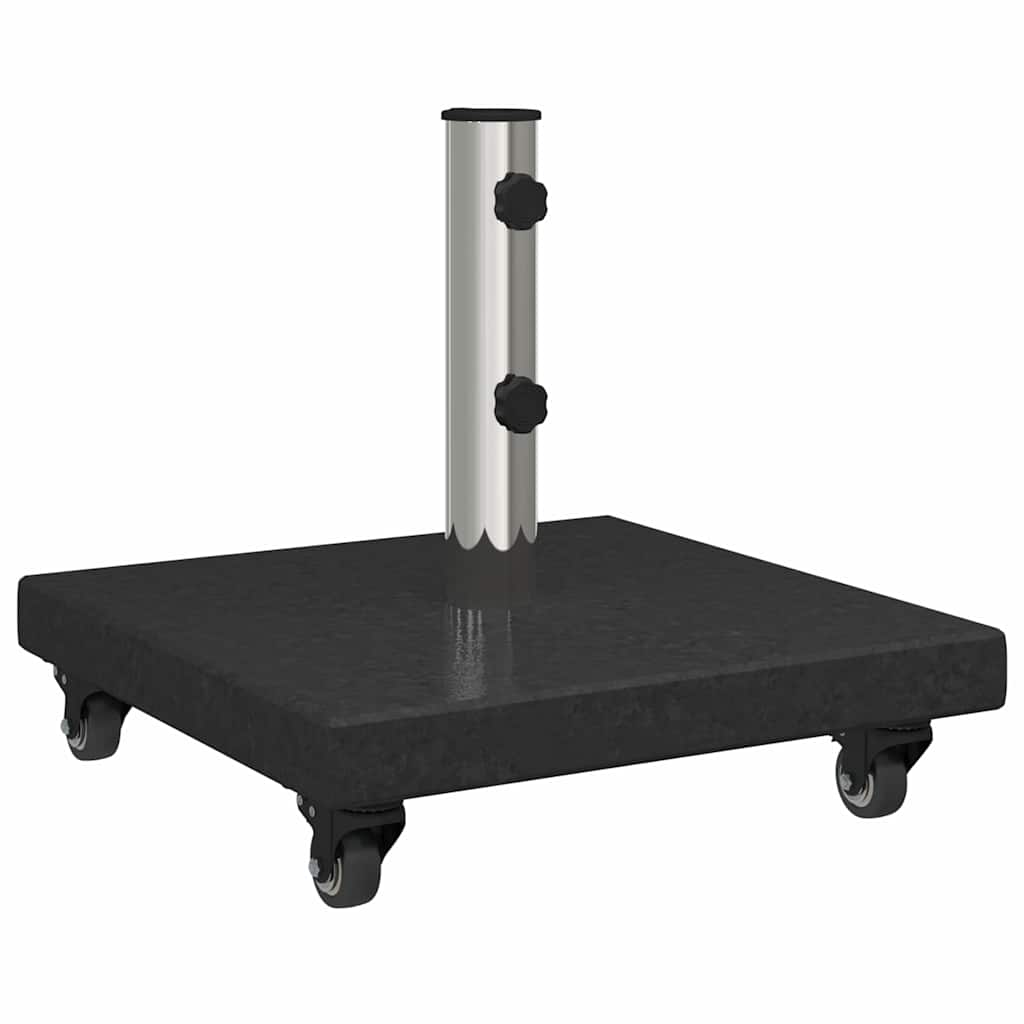 vidaXL Parasol Base 30 kg Black Granite Square 2