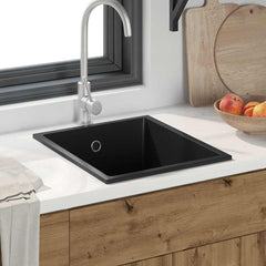 Kitchen Sink 38 x 44 x 20 cm Granite Black 380 mm 200 mm