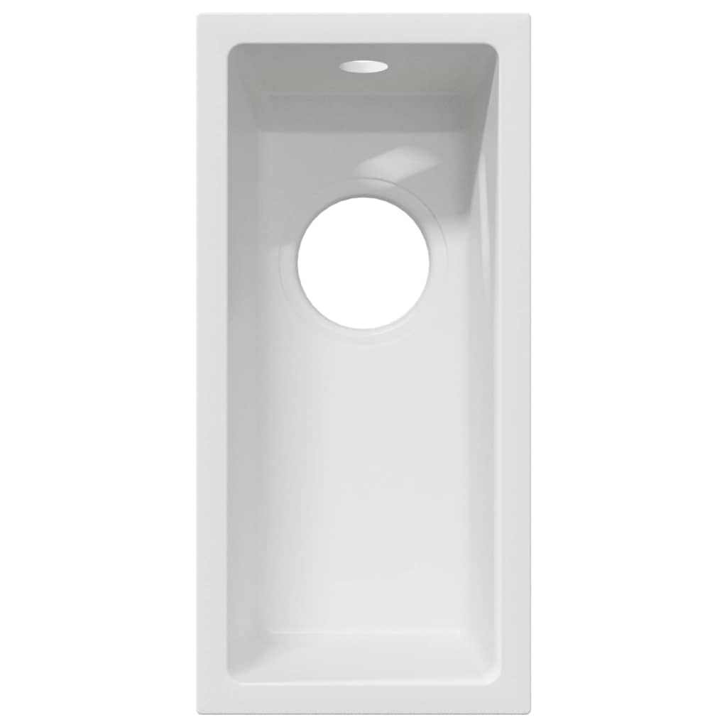 Kitchen Sink 38 x 44 x 20 cm Granite White 210 mm 142 mm