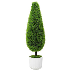 vidaXL Artificial Pine Green 24 x 24 x 90 cm Plastic 1
