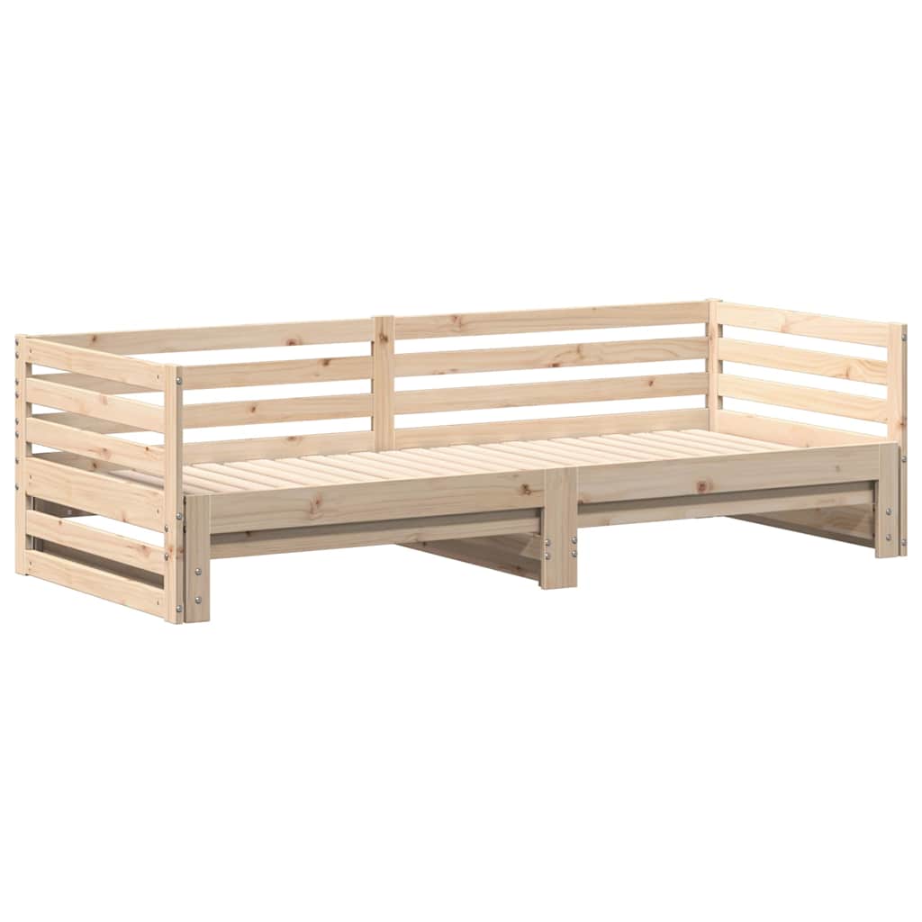 vidaXL Day bed with Trundle without Mattress 80x200 cm 2