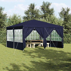 vidaXL Party Tent Blue 400 x 400 x 266 cm Polyethylene 1