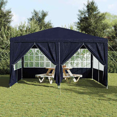 vidaXL Party Tent Blue 400 x 400 x 266 cm Polyethylene 4