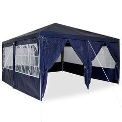 vidaXL Party Tent Blue 400 x 400 x 266 cm Polyethylene 3