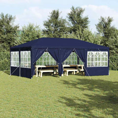 vidaXL Party Tent 600 x 400 x 266 cm Blue Polyethylene 1