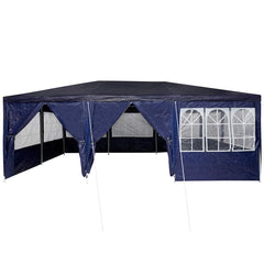 vidaXL Party Tent 600 x 400 x 266 cm Blue Polyethylene 5