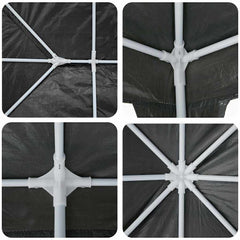 vidaXL Party Tent Anthracite 600 x 400 x 266 cm Polyethylene 6