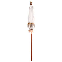 vidaXL Balinese Parasol Cream 190 x 190 x 260 cm Cotton and Wood 4