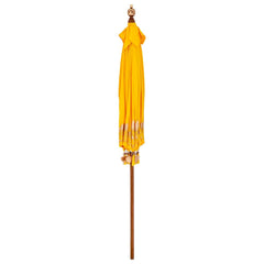 vidaXL Balinese Parasol Yellow 215 x 215 x 260 cm Cotton and Wood 4