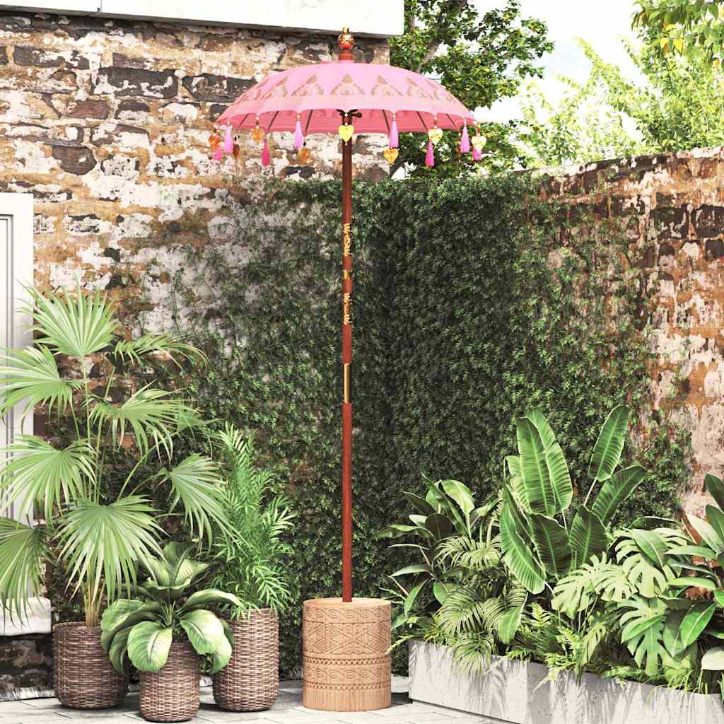 vidaXL Balinese Parasol 125 x 125 x 260 cm 1