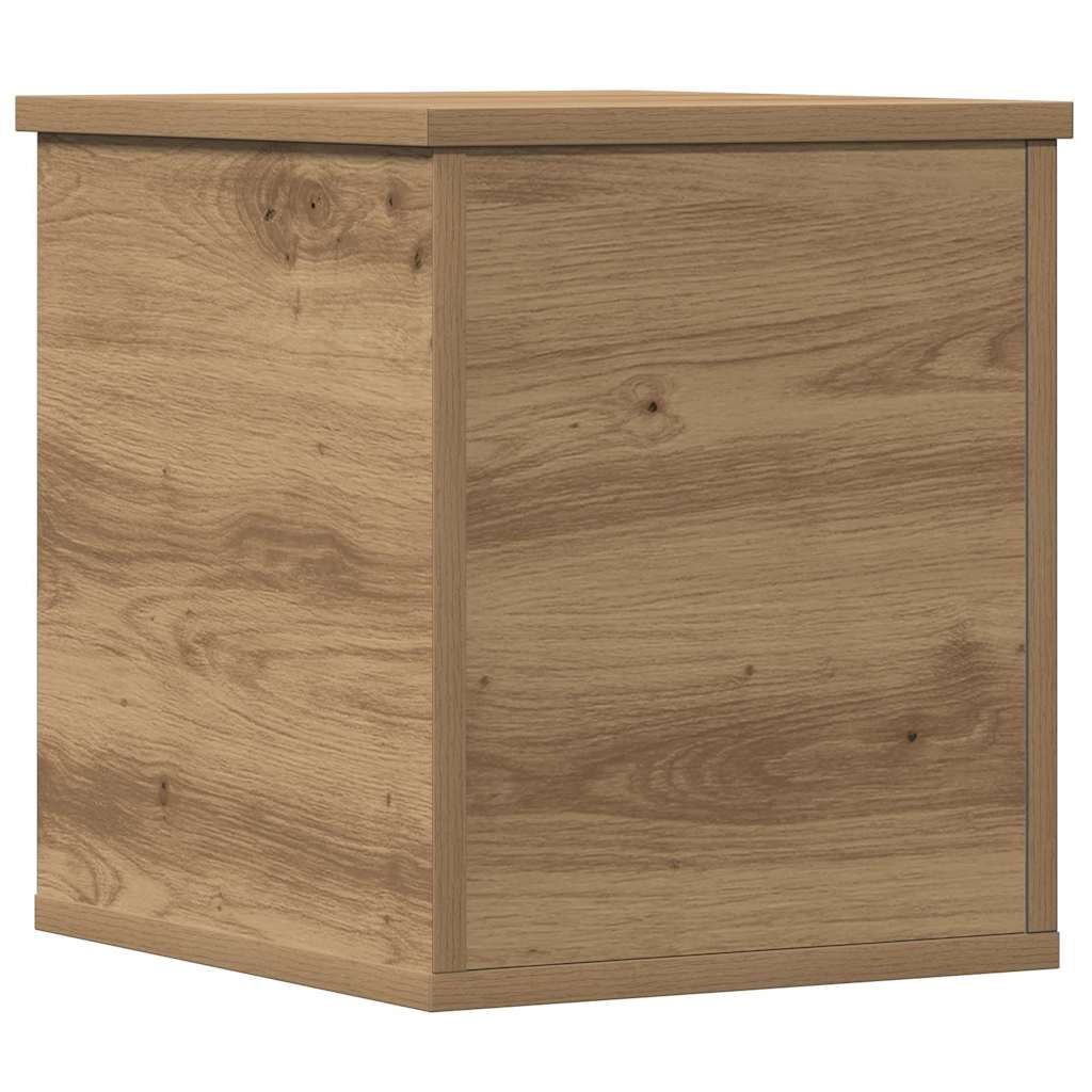 vidaXL Storage Box Artisan Oak 30 x 35 x 35 cm Engineered Wood 6