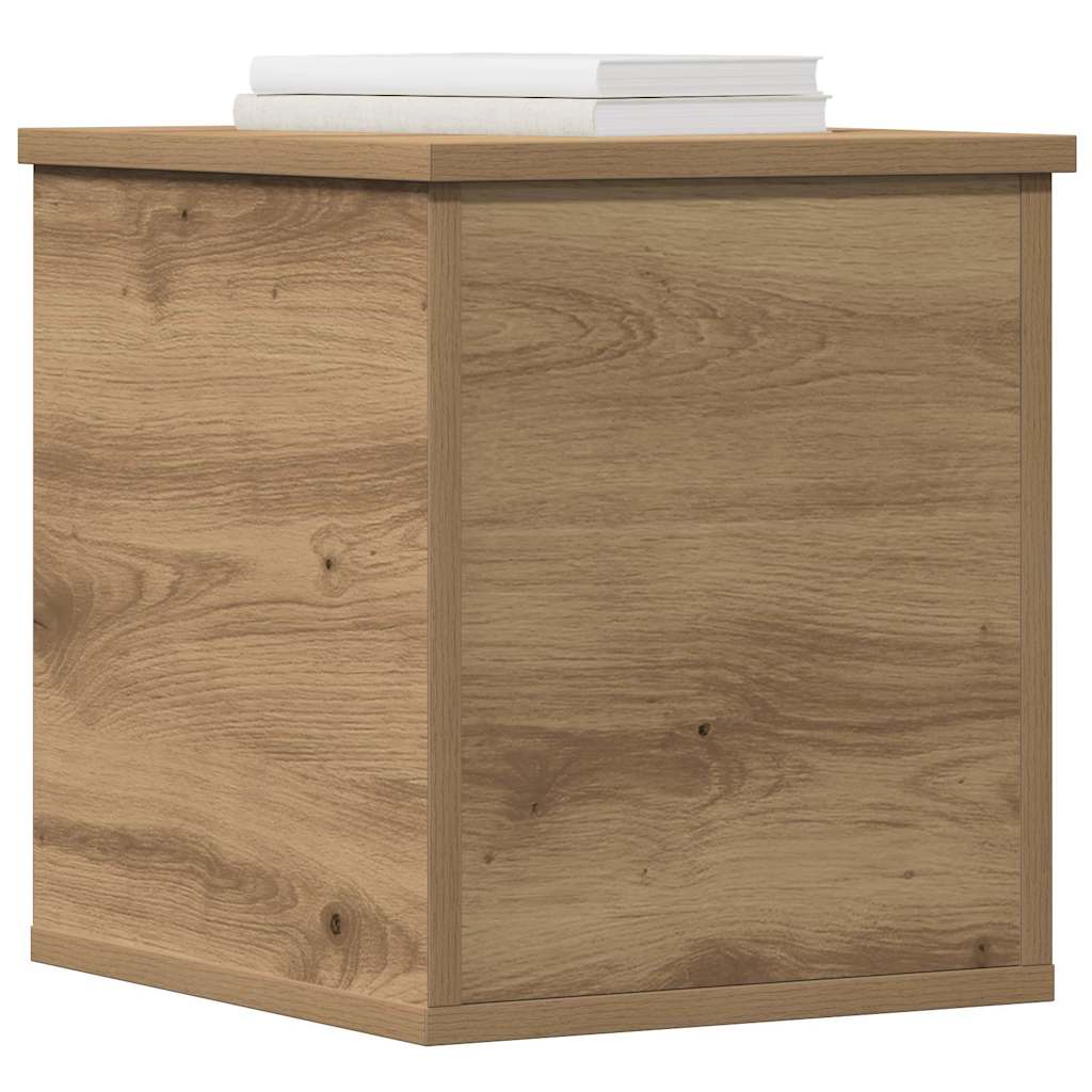 vidaXL Storage Box Artisan Oak 30 x 35 x 35 cm Engineered Wood 3