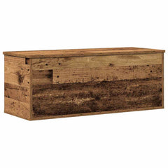 vidaXL Storage Box Old Wood 90 x 35 x 35 cm Engineered Wood 2