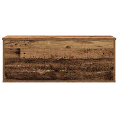 vidaXL Storage Box Old Wood 90 x 35 x 35 cm Engineered Wood 6