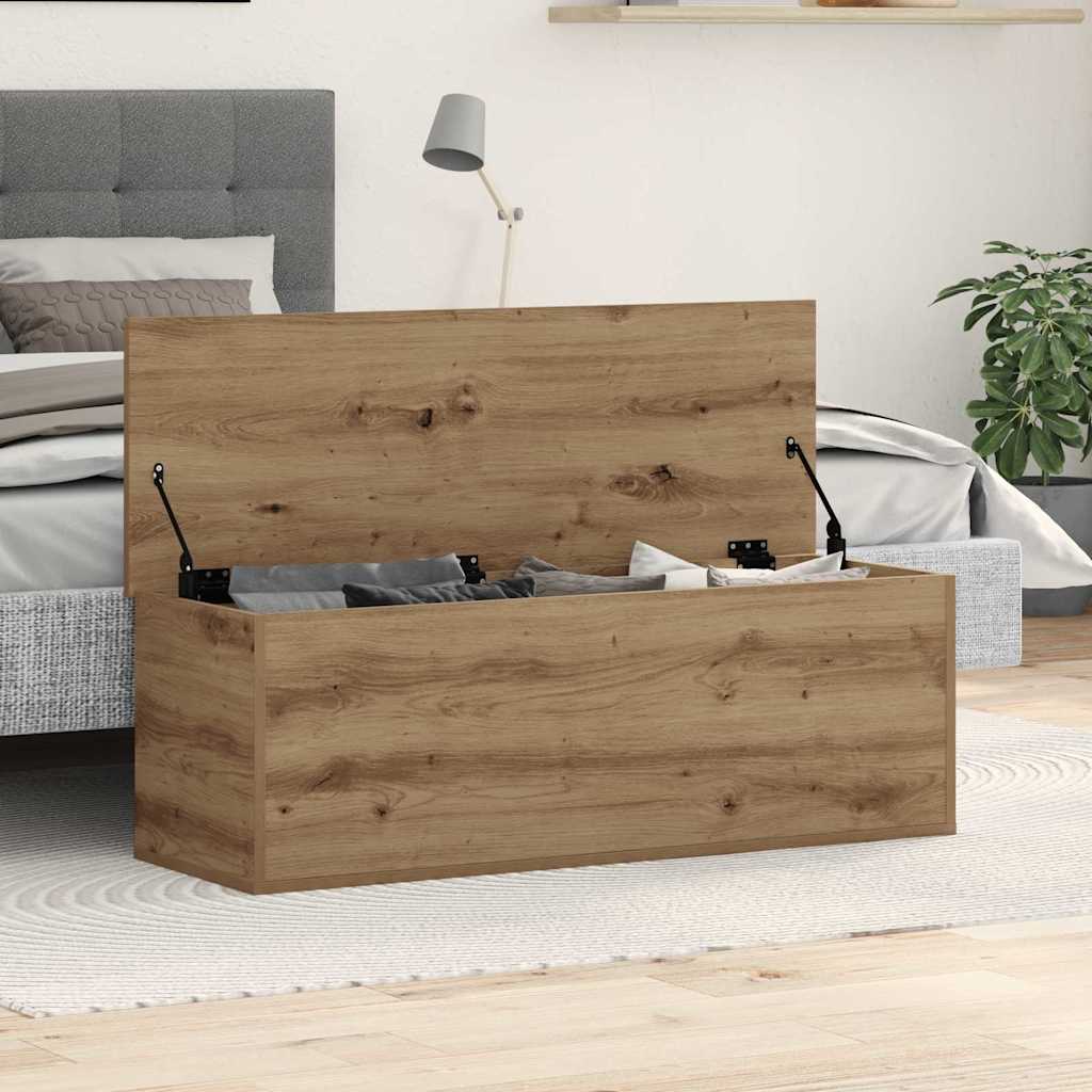 Storage Box 102x35x35 cm Engineered Wood Artisan oak