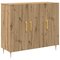vidaXL Sideboard Artisan Oak 90 x 34 x 80 cm Engineered Wood 2