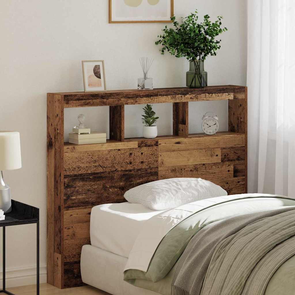 vidaXL Headboard Old Wood Engineered Wood 1