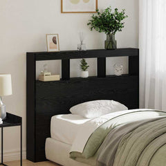 vidaXL Headboard Black Oak Engineered Wood 1