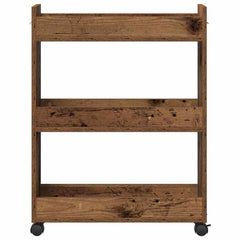 vidaXL Cabinet with Wheel Old Wood 60 x 22 x 79 cm 6