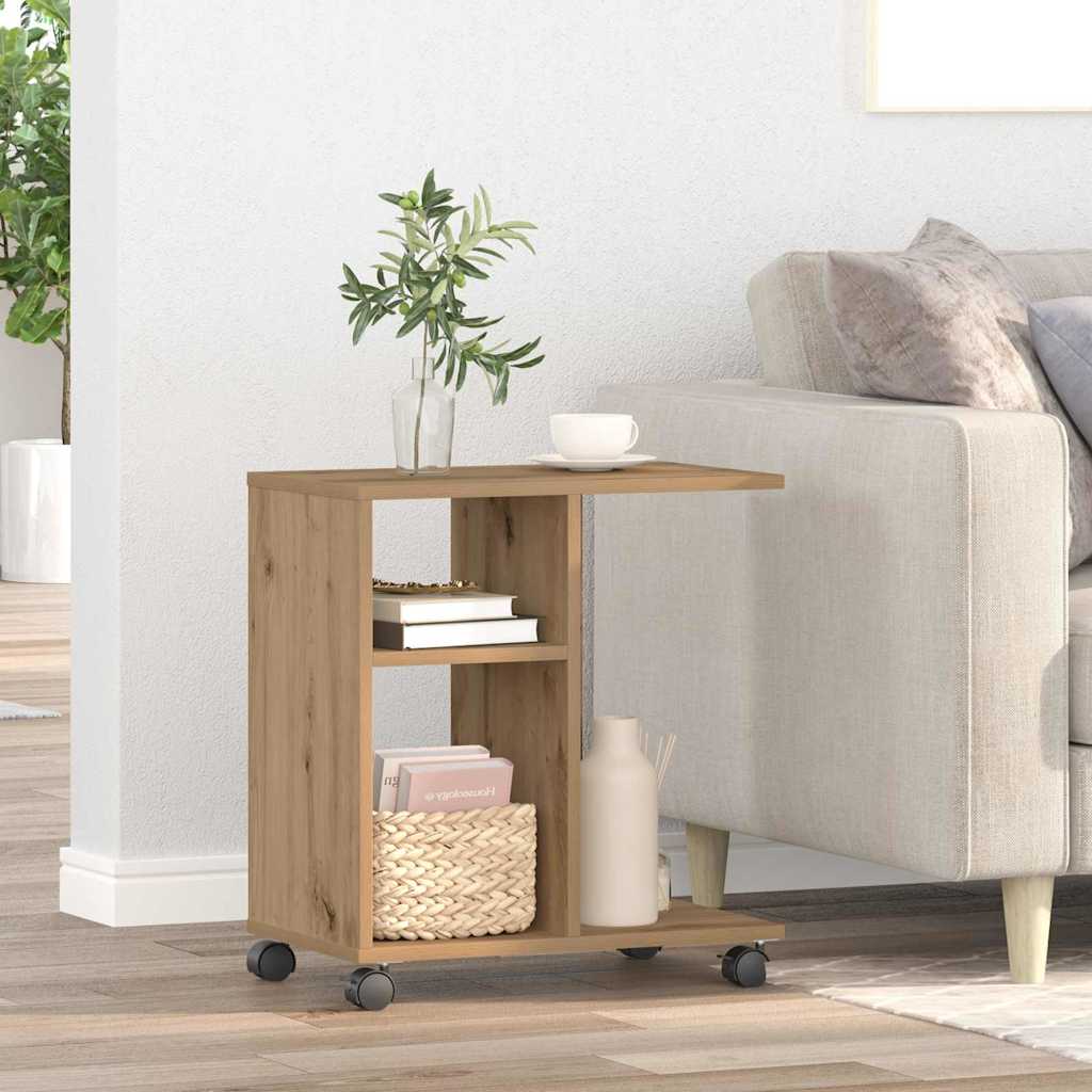 vidaXL Side Table Artisan oak 50 x 30 x 55 cm Engineered Wood 1