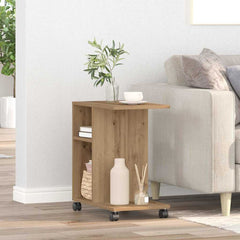 vidaXL Side Table Artisan oak 50 x 30 x 55 cm Engineered Wood 4