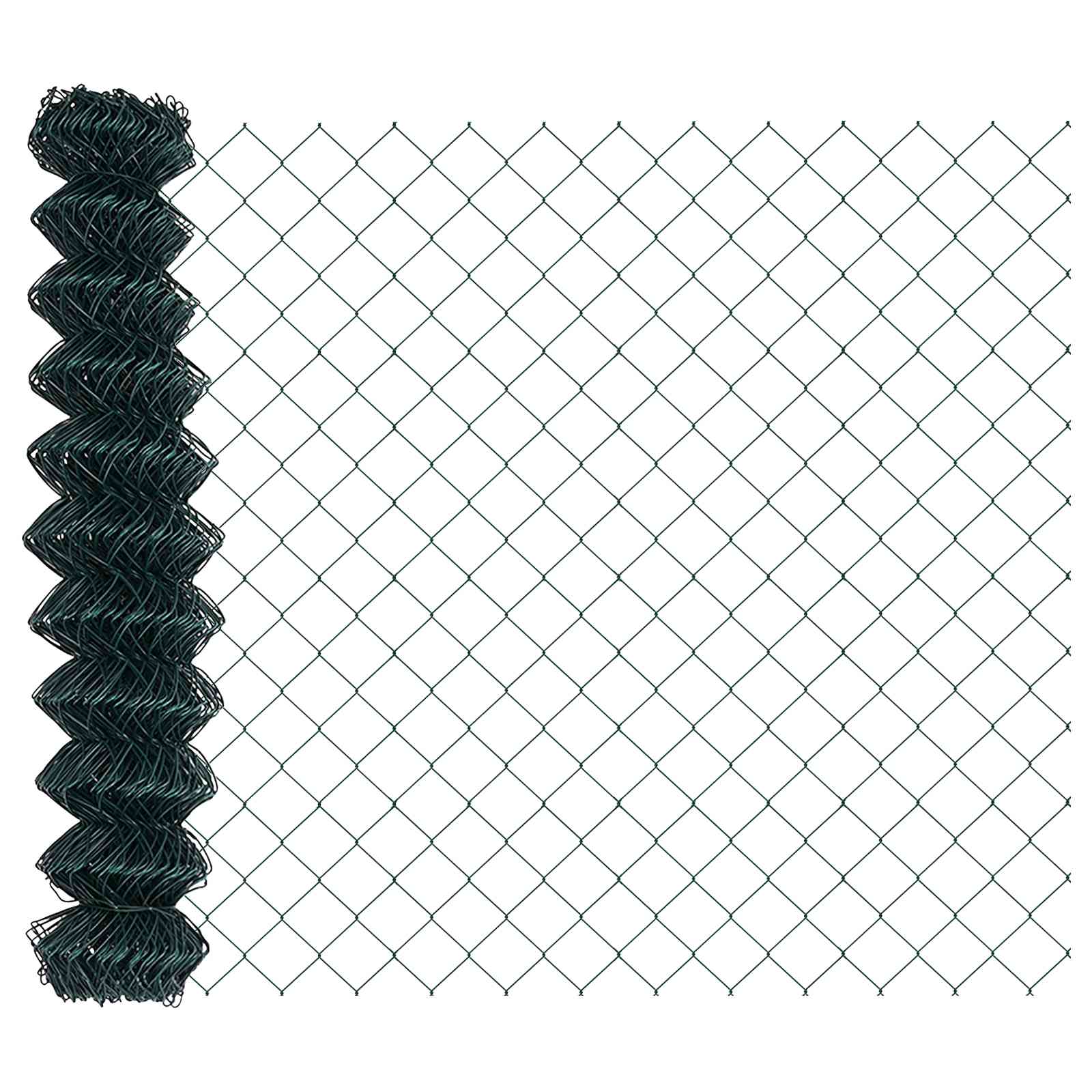 vidaXL Chain Link Fence 10 x 1 m Steel Green 2