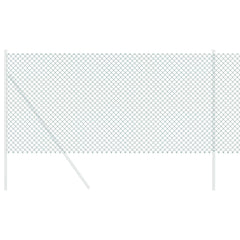 vidaXL Chain Link Fence 10 x 1 m Steel Green 3