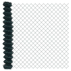 vidaXL Chain Link Fence 10 x 1.5 m Steel Green 2