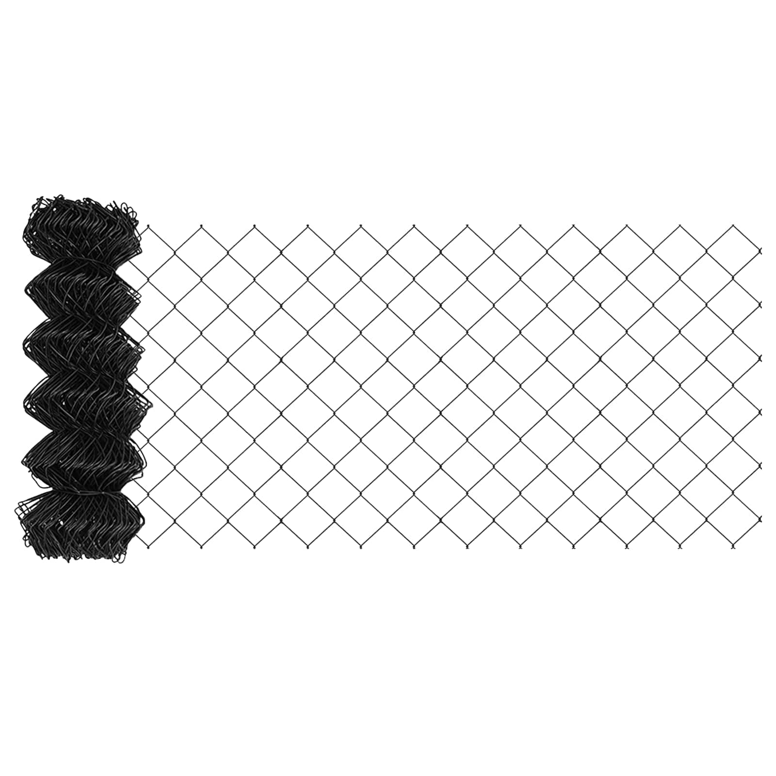 vidaXL Chain Link Fence 25 x 0.6 m Steel Grey 2