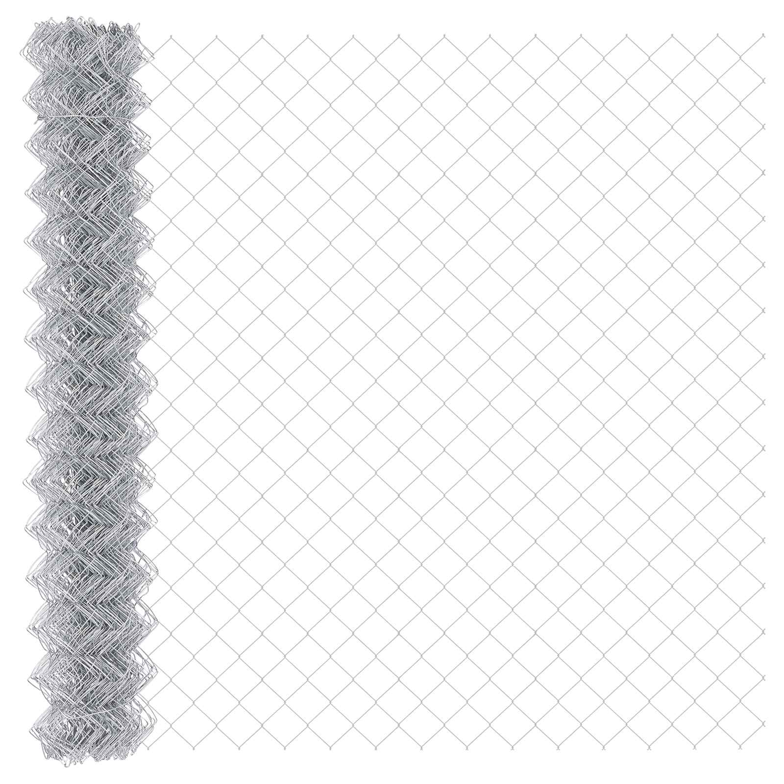 vidaXL Chain Link Fence 10 x 1.5 m Galvanised steel Silver 2