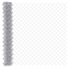 vidaXL Chain Link Fence 10 x 1.5 m Galvanised steel Silver 2
