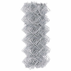 vidaXL Chain Link Fence 25 x 0.8 m Galvanised steel Silver 6