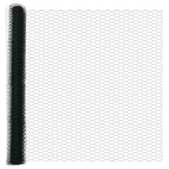 vidaXL Hexagon Fence 1.5 x 50 m PVC Green 5