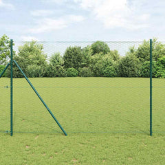 vidaXL Hexagon Fence 1.6 x 50 m PVC Green 1
