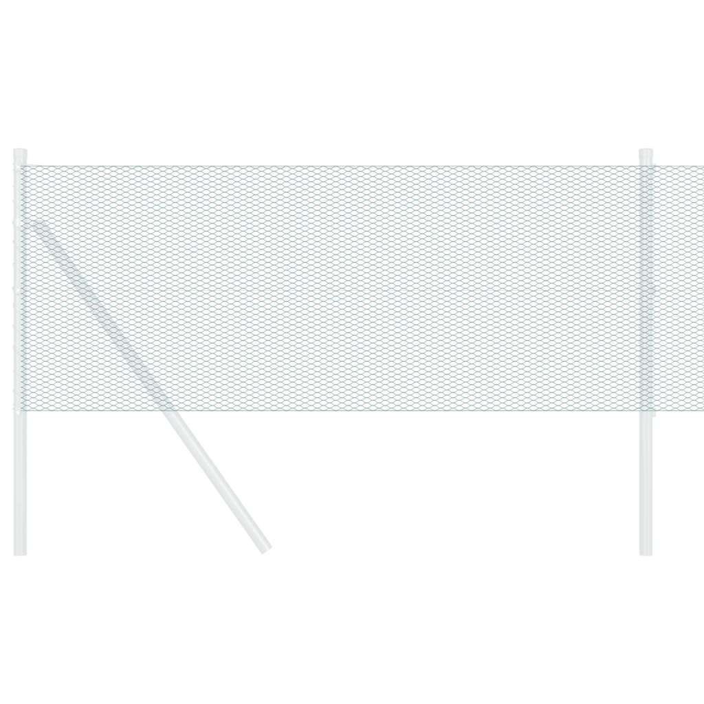 vidaXL Hexagon Fence 0.4 x 100 m PVC Green 3