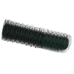 vidaXL Hexagon Fence 0.6 x 100 m PVC Green 2
