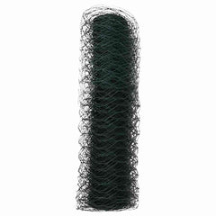 vidaXL Hexagon Fence 0.6 x 100 m PVC Green 6