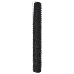 vidaXL Hexagon Fence 1.4 x 25 m PVC Grey 6