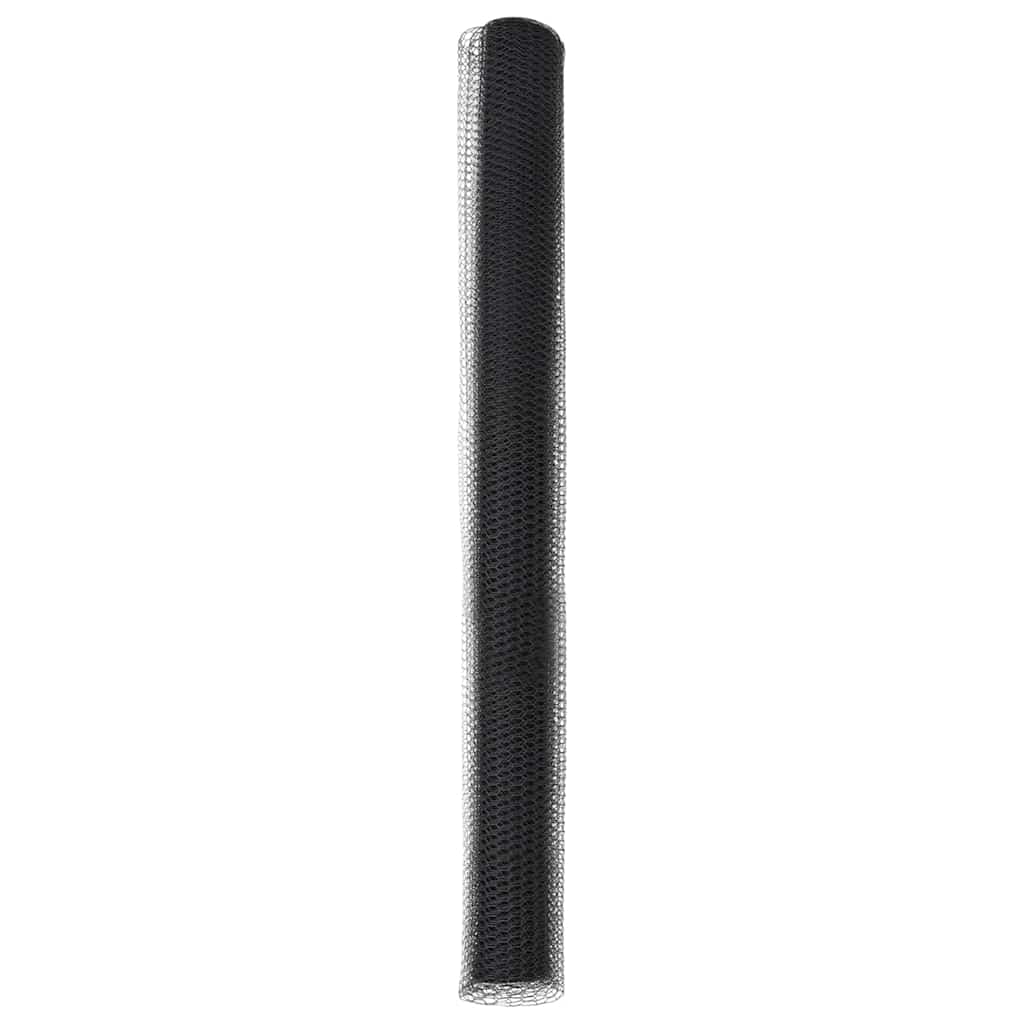 vidaXL Hexagon Fence 1.6 x 50 m PVC Grey 6