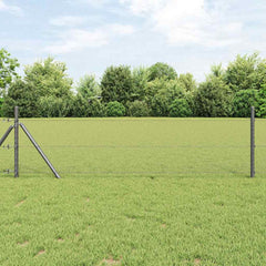 vidaXL Hexagon Fence 0.8 x 100 m PVC Grey 1