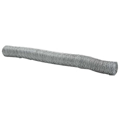 vidaXL Hexagon Fence 1.4 x 25 m Galvanised steel Silver 2