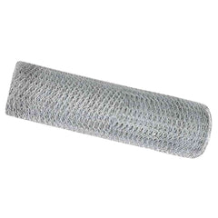 vidaXL Hexagon Fence 0.5 x 50 m Galvanised steel Silver 2
