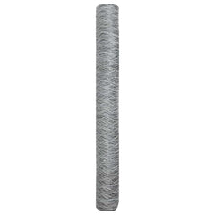 vidaXL Hexagon Fence 1 x 50 m Galvanised steel Silver 6