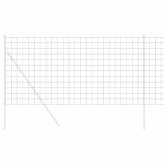 vidaXL Hexagon Fence 1.4 x 50 m Galvanised steel Silver 3