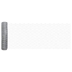 vidaXL Hexagon Fence 0.5 x 100 m Galvanised steel Silver 5