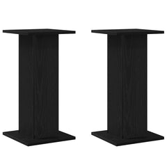 vidaXL Plant Stand 2 pcs Black Oak 30 x 30 x 60 cm Engineered wood 2
