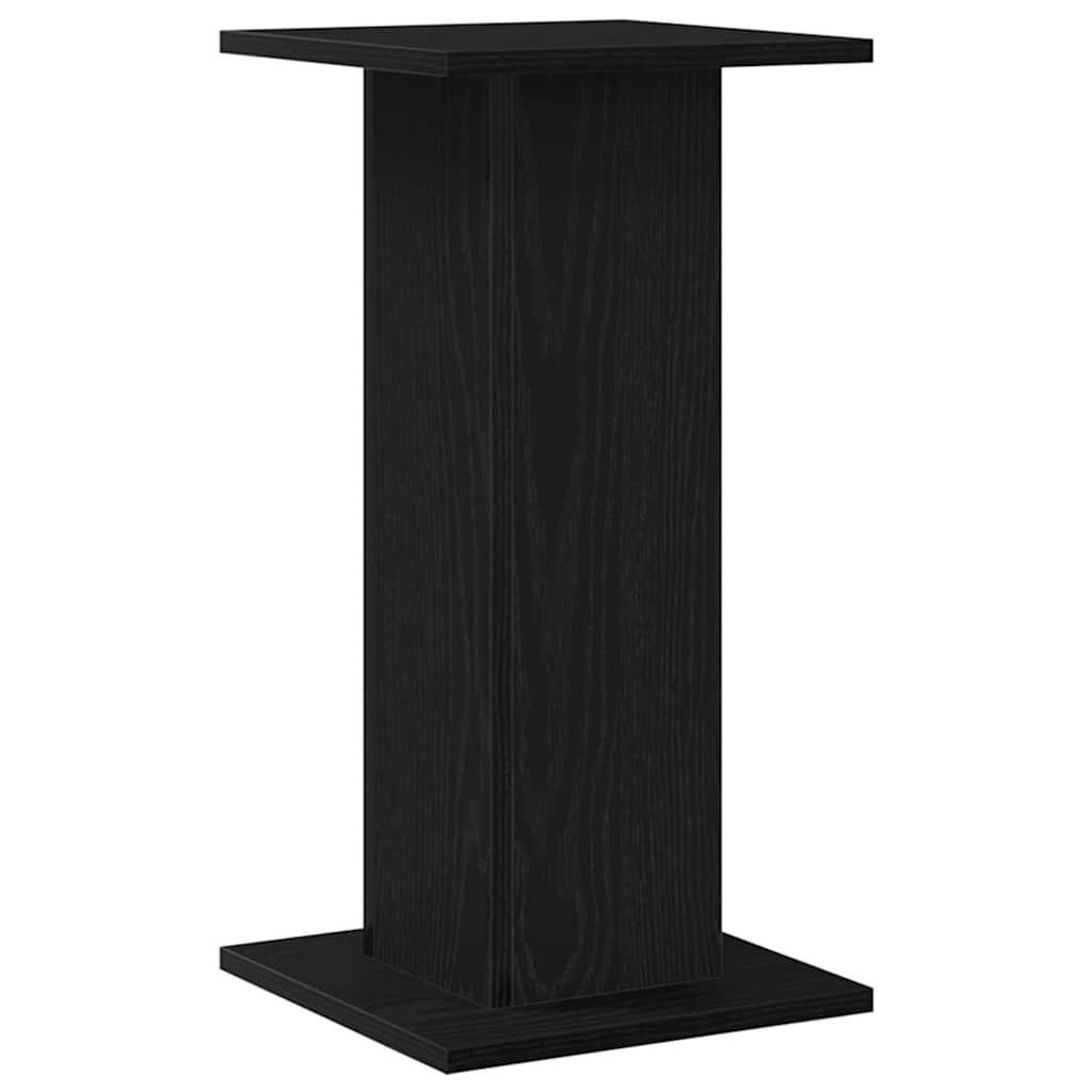 vidaXL Plant Stand 2 pcs Black Oak 30 x 30 x 60 cm Engineered wood 5