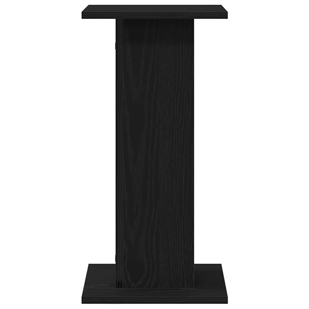 vidaXL Plant Stand 2 pcs Black Oak 30 x 30 x 60 cm Engineered wood 6